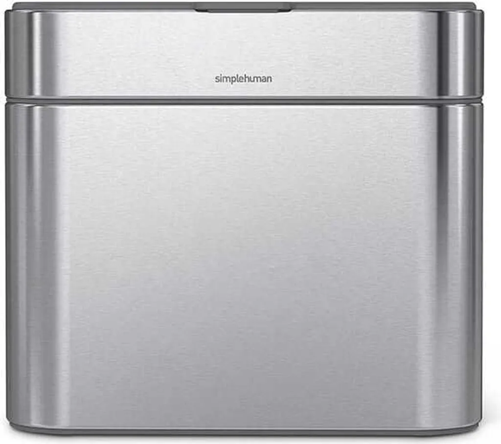 Poubelle Compost 4L Inox Argent Anti-Odeur - Qualité Simplehuman Pro
