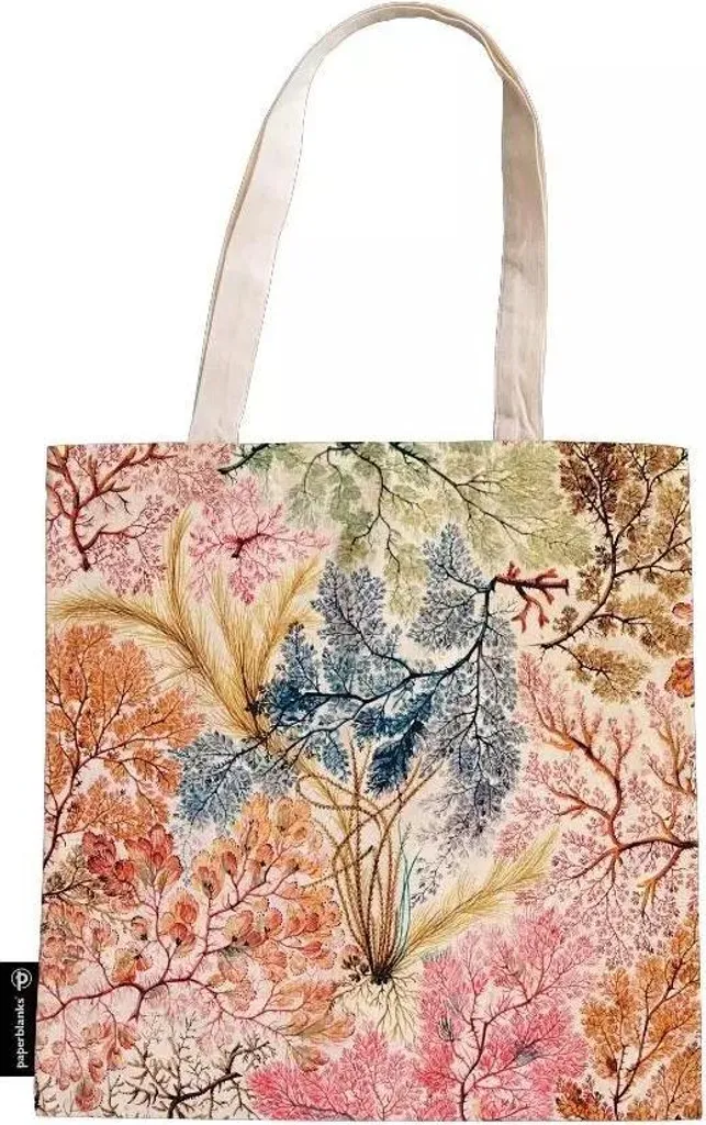 Borsa Tela Paperblanks Anemone - Design William Kilburn Beige/Multi