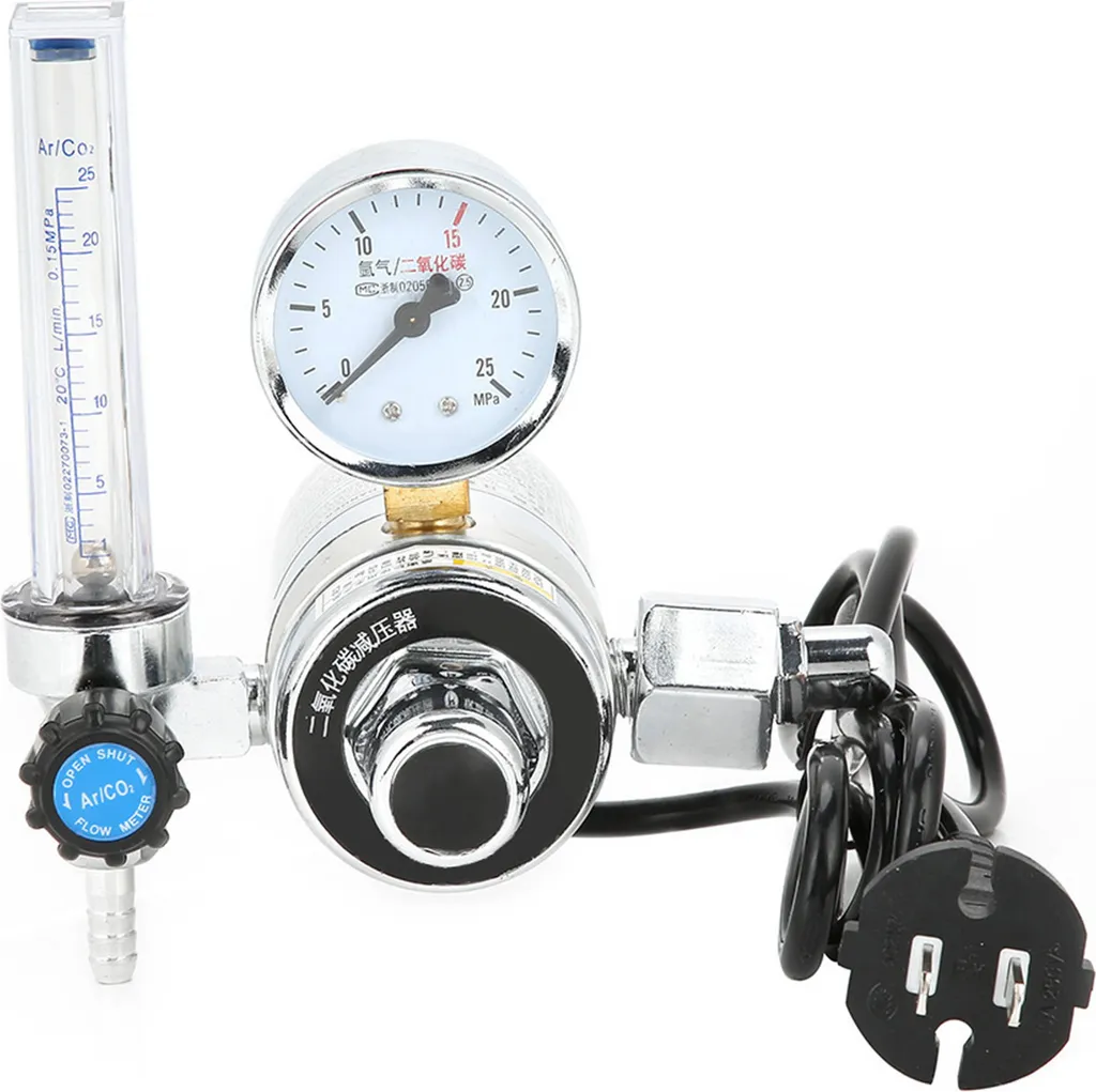 Détendeur CO2 pour travaux de soudage intensifs avec manomètre 220V