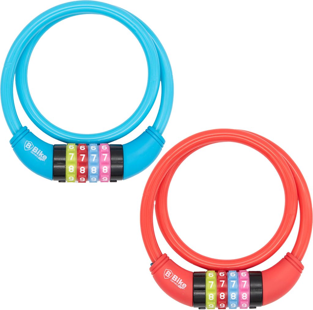 2x Fahrradschloss Zahlenschloss Kabelschloss Panzerschloss Kombination Schloss 65cm