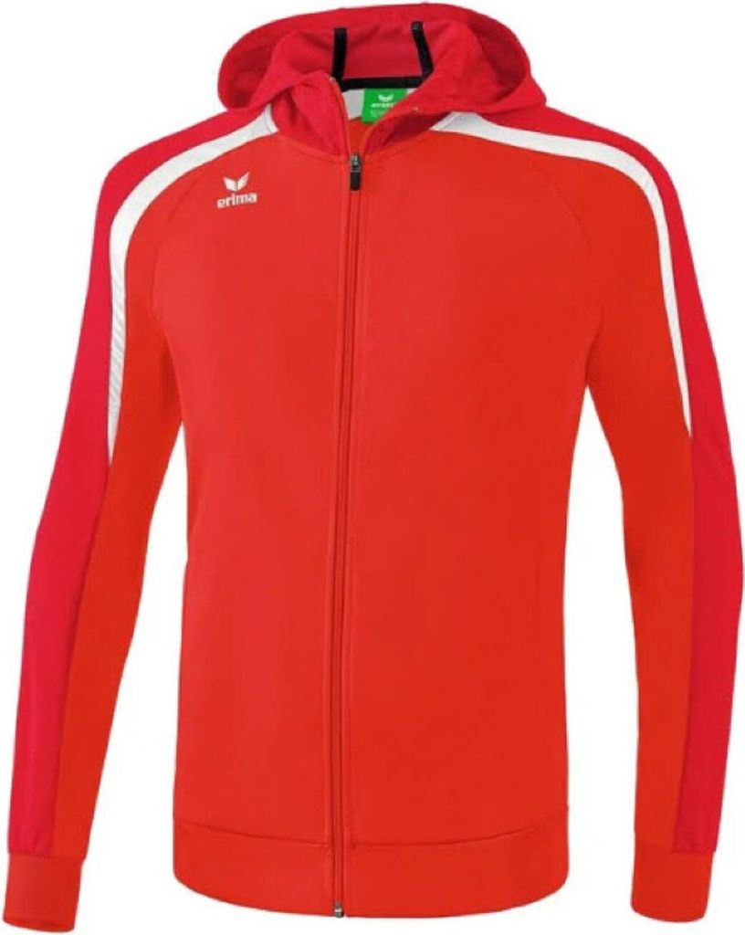 Erima Liga 2.0 Trainingsjacke Mit Kapuze Herren - Rot / Dunkelrot / Weiß