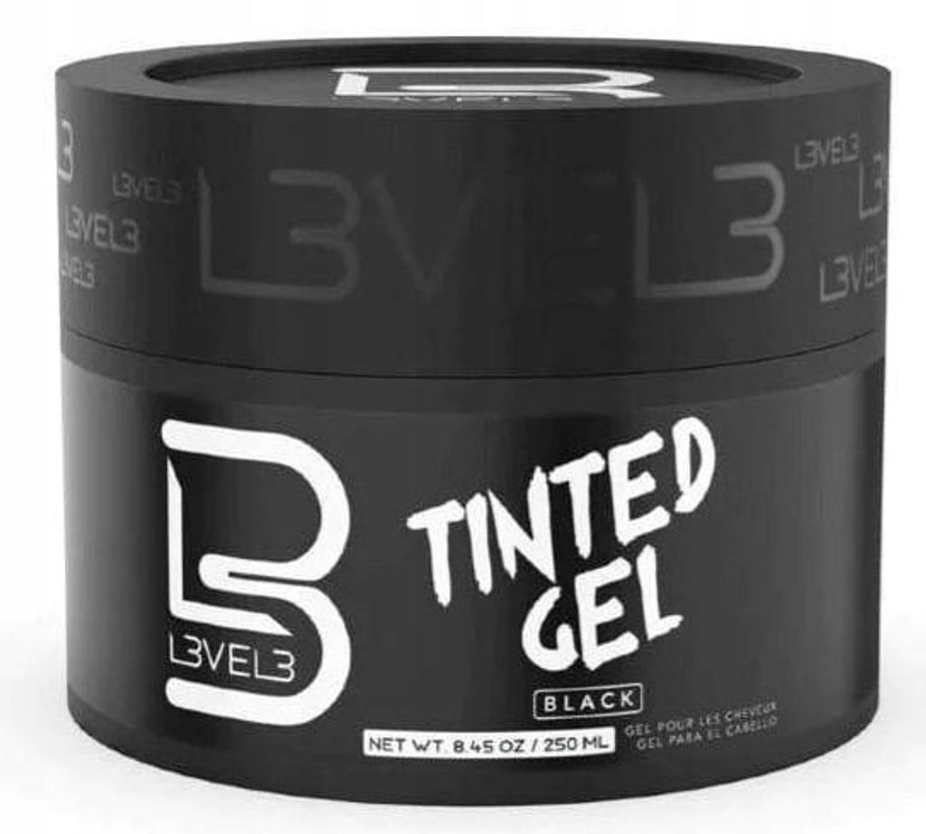 L3VEL3 - Tinted Gel -  Czarny żel koloryzujący do włosów Zdjęcie produktu 