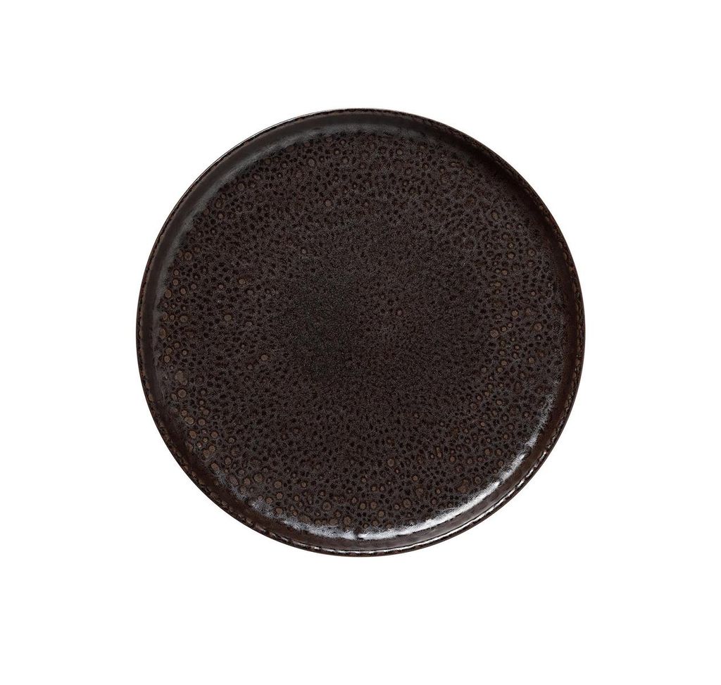 Teller flach Ø 28 x 3 cm, Serie: ROCKZZERO One Metallic Brown