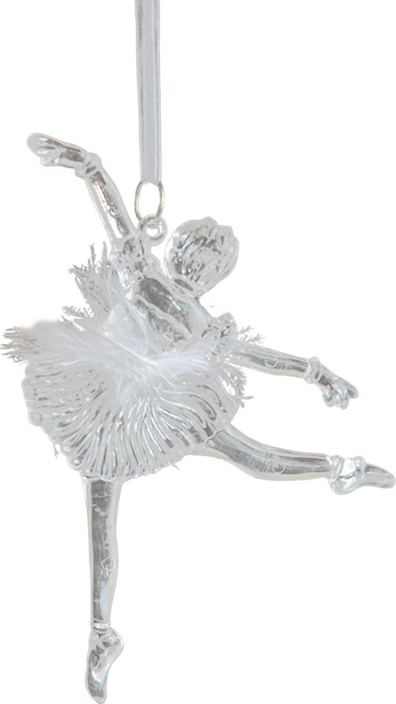 Kristallklarer Weihnachtsschmuck: Funkelnder Baum/Ballerina/Schleife/Stern – Weihnachtsdekoration zum Aufhängen für Schlafzimmer, Wohnzimmer, L...