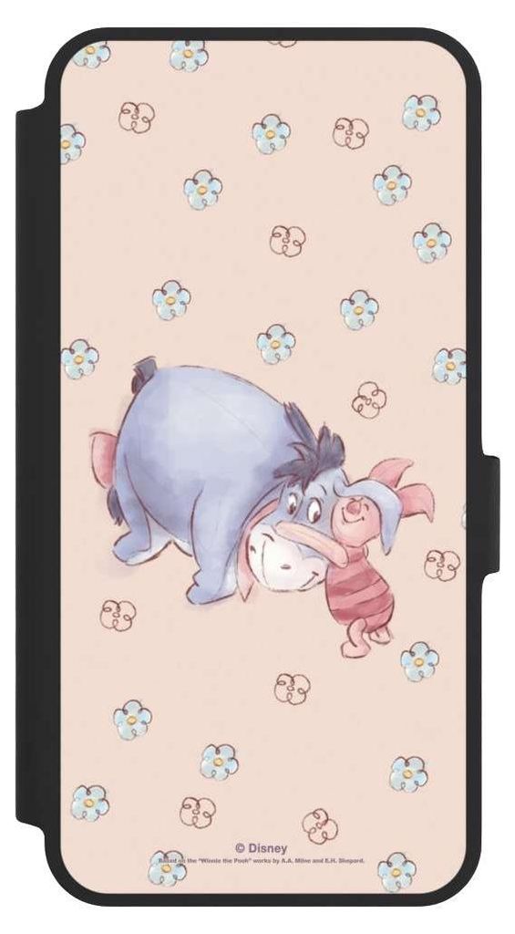 NIVOCASE Klapphülle für Samsung Galaxy A36 5G Handyhülle aus Kunst Leder NIVOflip schwarz Disney Esel Winnie Puuh Ferkel
