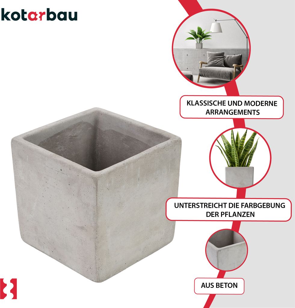 KOTARBAU Blumentopf bertopf 11x11 cm fr Blumen Pflanzen