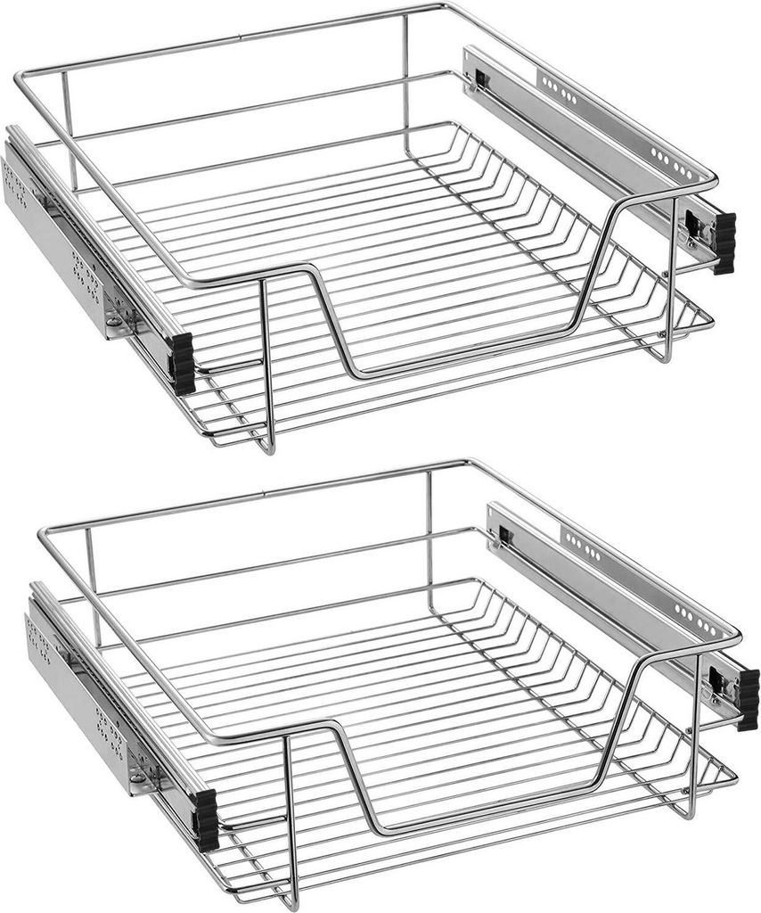 TWOLIIN 2x Küchenschublade Teleskopschublade 50cm - Produktbild