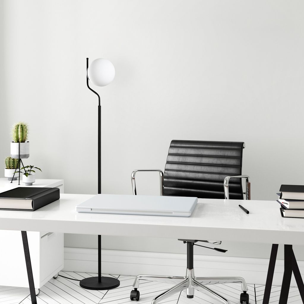 Opviq, Tulip 13815 - Black, Stehlampe, METALLKÖRPER, Schwarz, 168 x 30 x 30 cm