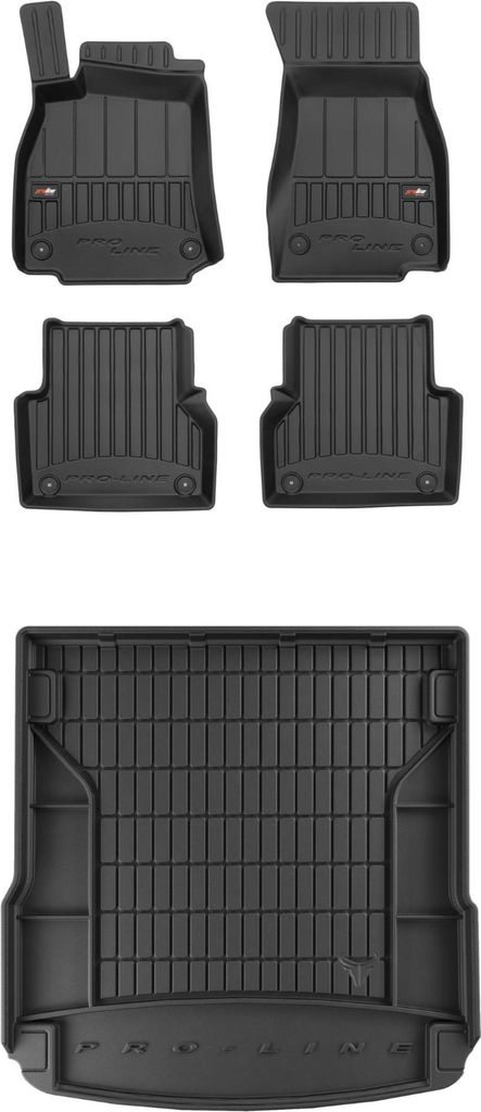 FROGUM Gummimatten Auto Fußmatten + Kofferraummatte für Audi A6 C8 ab 2018