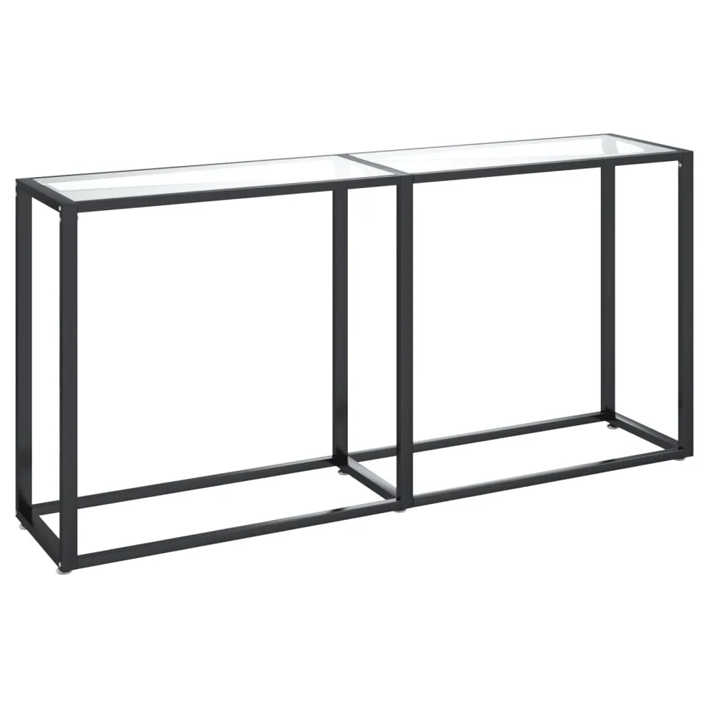 Consolle Design Minimal Vetro Temperato 160 cm - Tavolo Slim Moderno