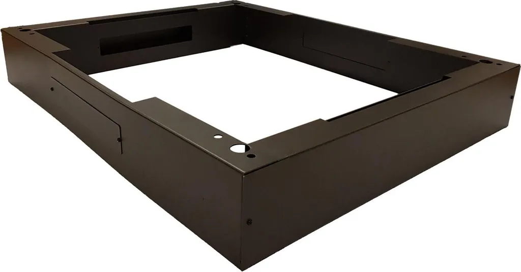 Socle de surélévation pour armoire informatique 19 pouces en métal