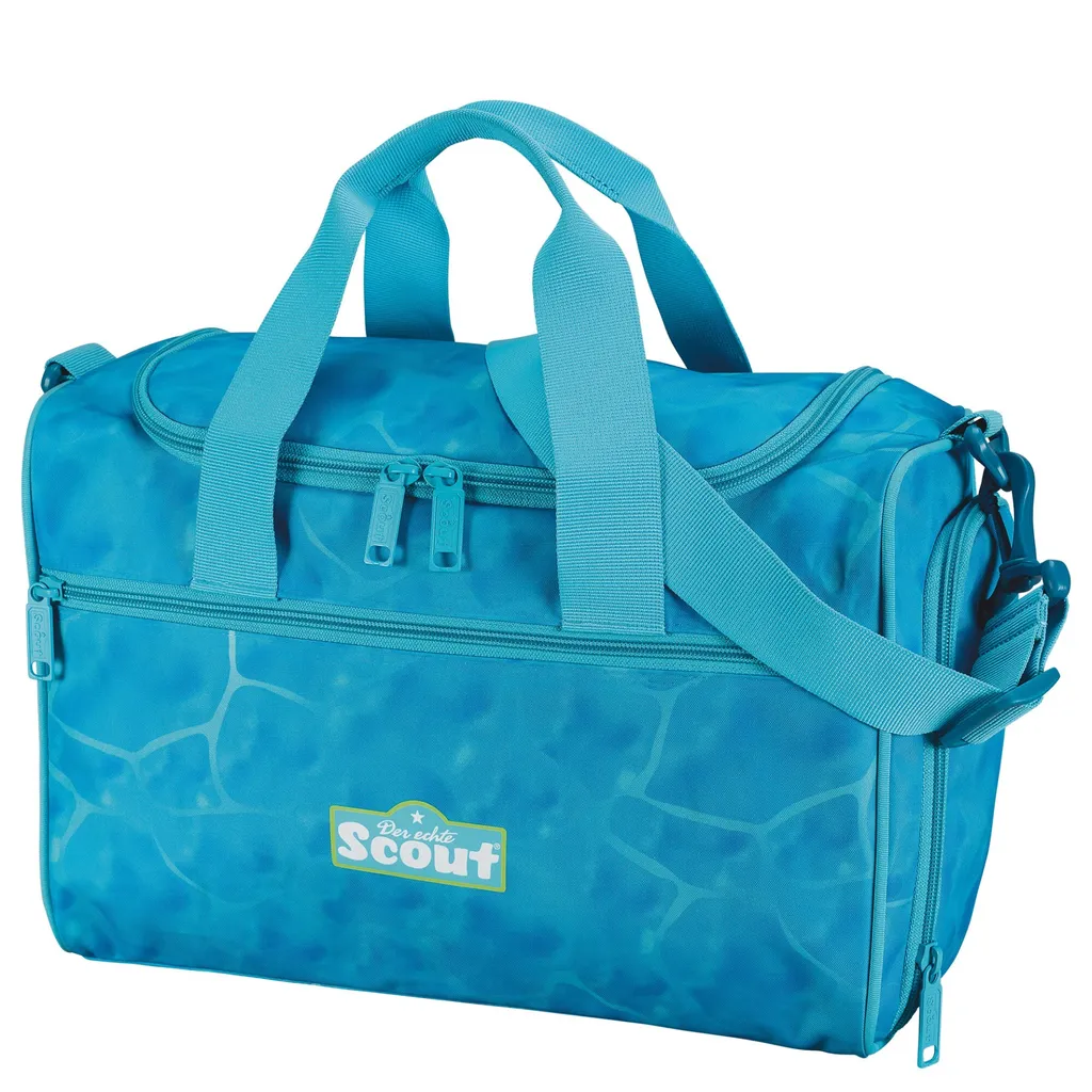 Sac de sport bleu clair Scout Water Lily pour cours de gym enfant