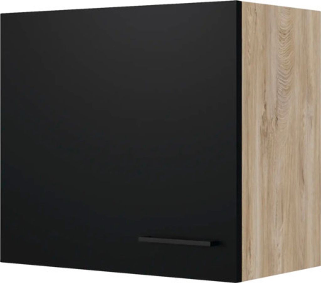 Flex Well Hängeschrank Capri BxTxH 60 x 32 x 54,8 cm schwarz matt antifingerprint zerlegt Anschlag reversibel 00012514