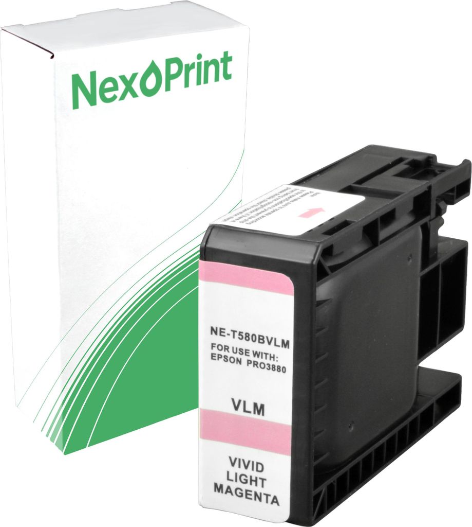 NexoPrint C13T580B00 vivid foto magenta Druckerpatronen kompatibel zu Epson Stylus Pro 3880 Stylus Pro 3880 Designer Edition - Hohe Ergiebigkeit