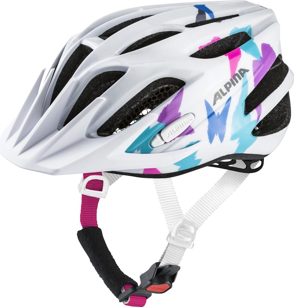 Olympische Sportbekleidung Alpina Sportlerhelm FB Jr. 2.0 Schmetterling 50-55 GL. Weiß