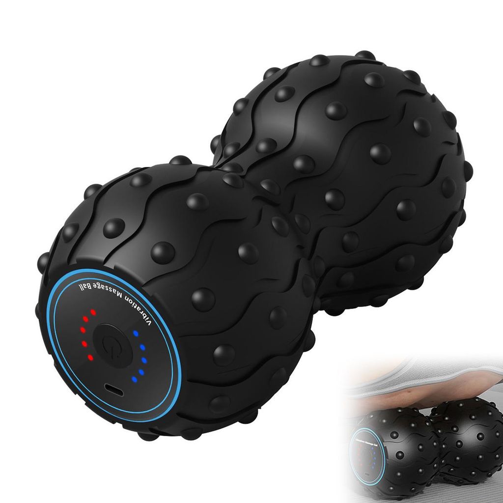 Massageball Faszienball, 5 Geschwindigkeiten, wiederaufladbar, Fitness & Therapie, Muskellockerung, Sportgerät