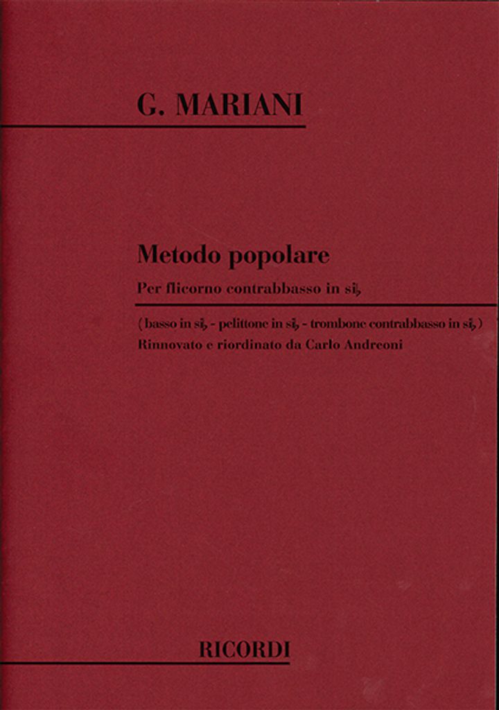 G. Mariani Metodo Popolare Band Music