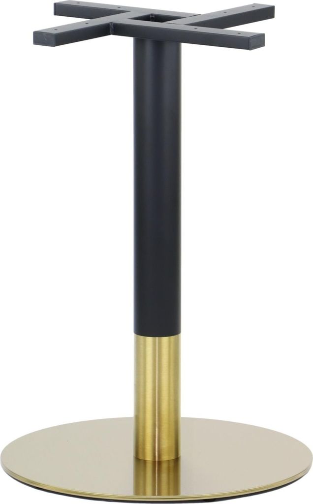 Tischgestell, Tischbeine aus Edelstahl SH-3001-6/GB, für Büro, Hotel, Restaurant, Durchmesser 50 cm, Höhe 72 cm, goldfarbener Edelstahl