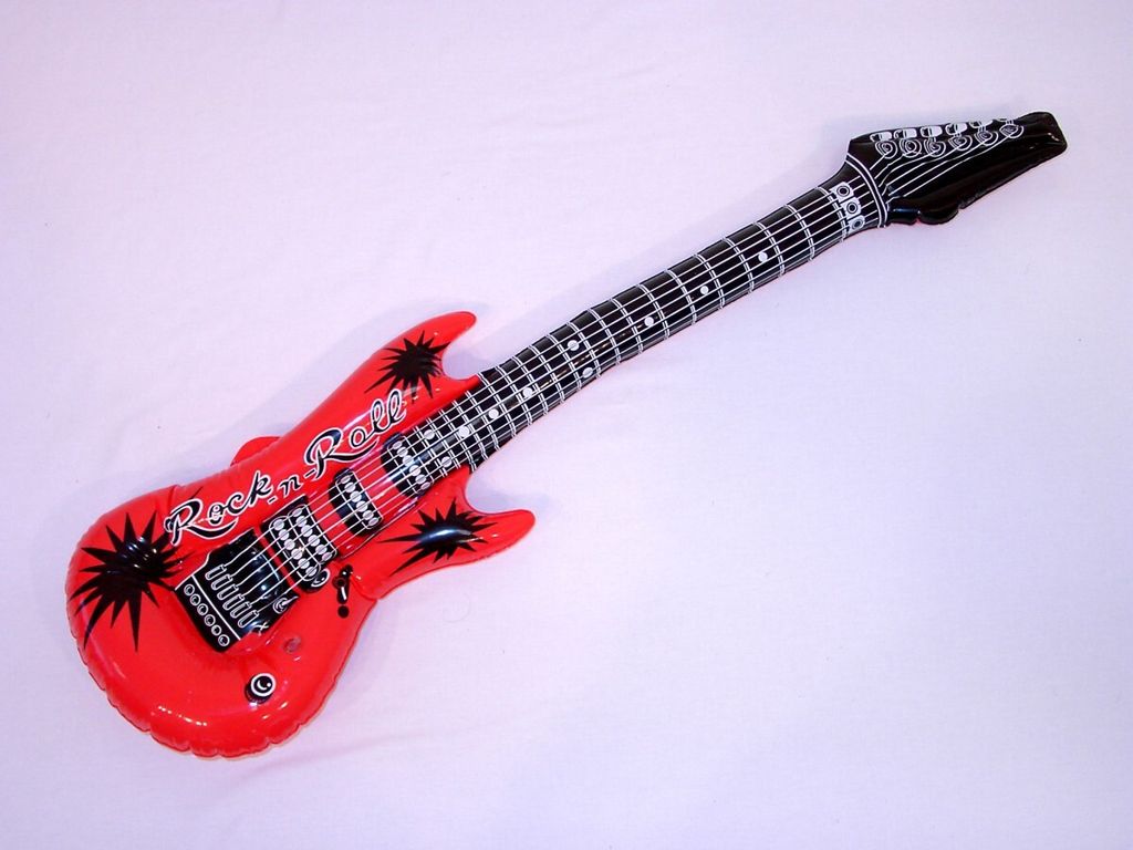 aufblasbare Gitarre ca. 105 cm Karneval Fasching Produktbild 