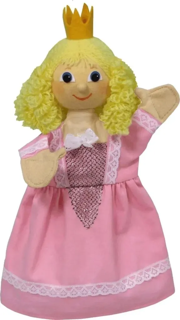 Marionnette à main Princesse Regina 30 cm idéale pour contes et récits