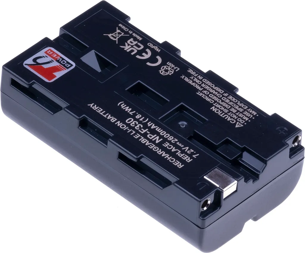 Batteria Sony CCD-TRV90 T6 Power | 2600mAh Li-Ion 7,2V Grigio - 2