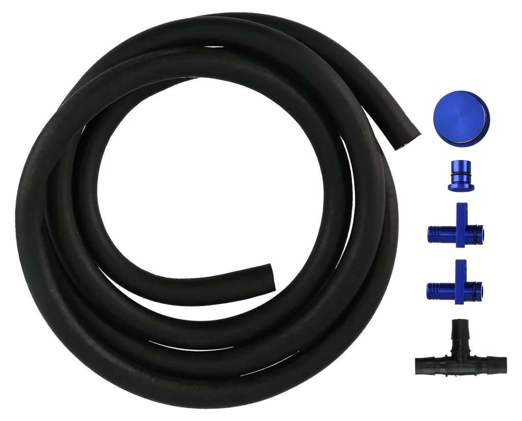 Kit dérivation diesel bleu en PVC robuste pour moteur Duramax 6,6 l GM