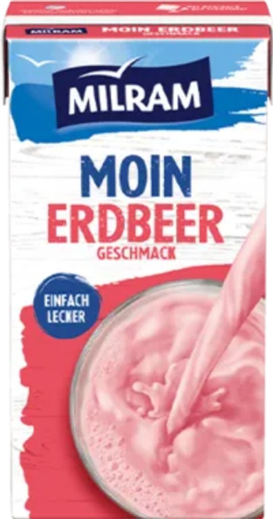 Milram Moin Milchmischgetränk mit köstlichem Erdbeergeschmack 500ml