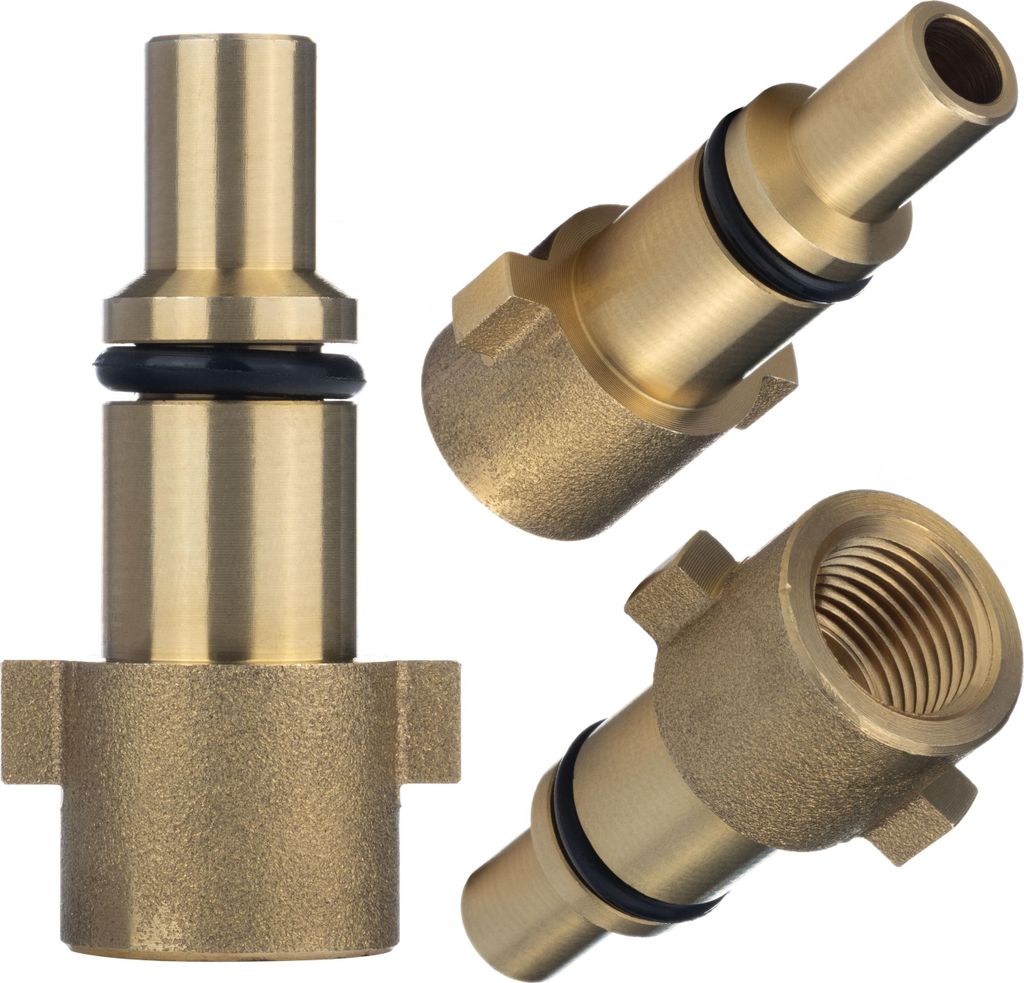 Rosfix Adapter Bayonet 1/4" – Ersatzteil für Hochdruckreiniger Nilfisk C–P Serie & Lavor Altmodell | Messing | 160 bar, 60 °C | Für Schaumd...