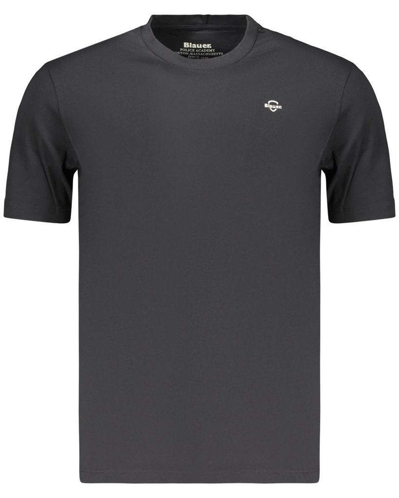 Stylisches Herren Kurzarm-T-Shirt Schwarz - Slim Fit mit Rundhals