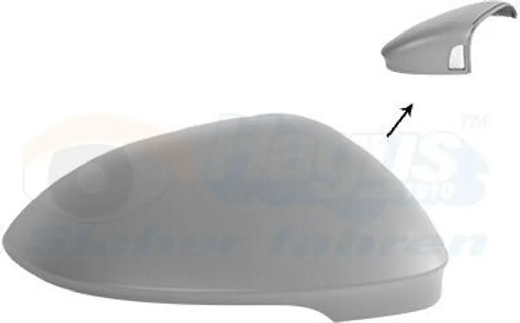 Réparer Rétroviseur Droit VW Golf 8 : Coque VAN WEZEL 5711846 Apprêtée