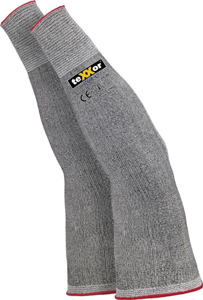 teXXor Schnittschutz-Armstulpe CUT C, Grau-meliert