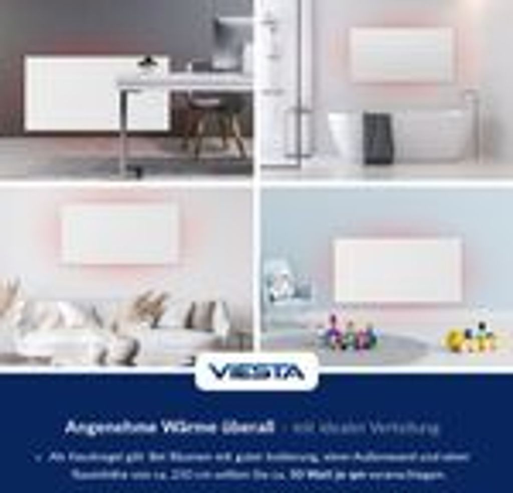 VIESTA® Infrarot Wandheizung mit Thermostat [INKL. TH10 Produktbild 9