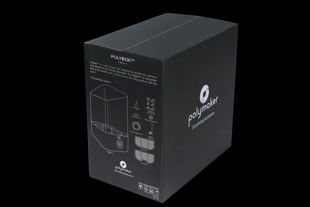 Boîte de Rangement Filament 3D Polymaker PolyBox II avec Hygromètre - 13