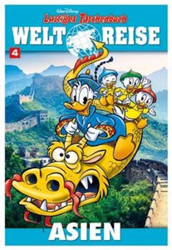 Livre de poche Lustiges Taschenbuch Weltreise 04 pour enfants et fans