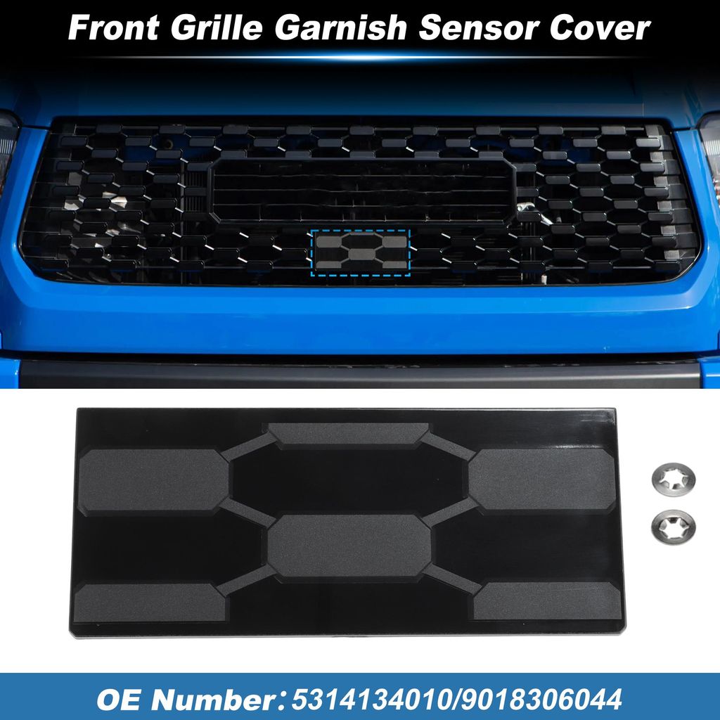 Front Grille Garnish Radar Sensor Abdeckung Für Toyota Tundra TRD PRO 2018 2019 2020 2021 Grill TSS Sensor Cover Trim Nr. 5314134010/9018306044