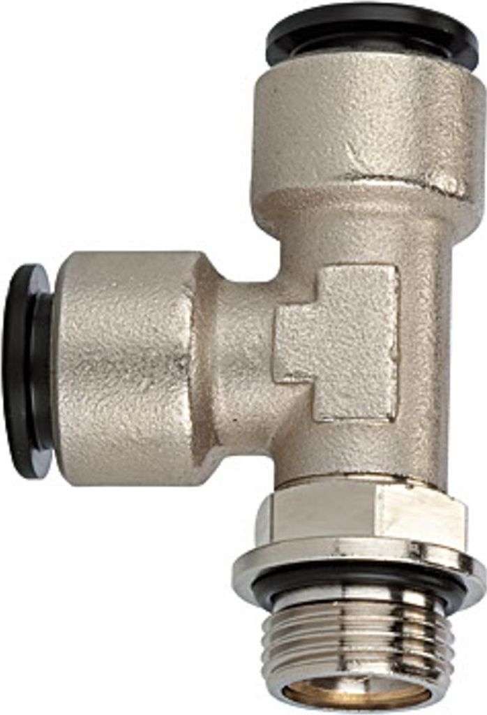 Riegler T-Steckverschraubung »click-clock«, drehbar, G 1/8 außen Ø 4 mm