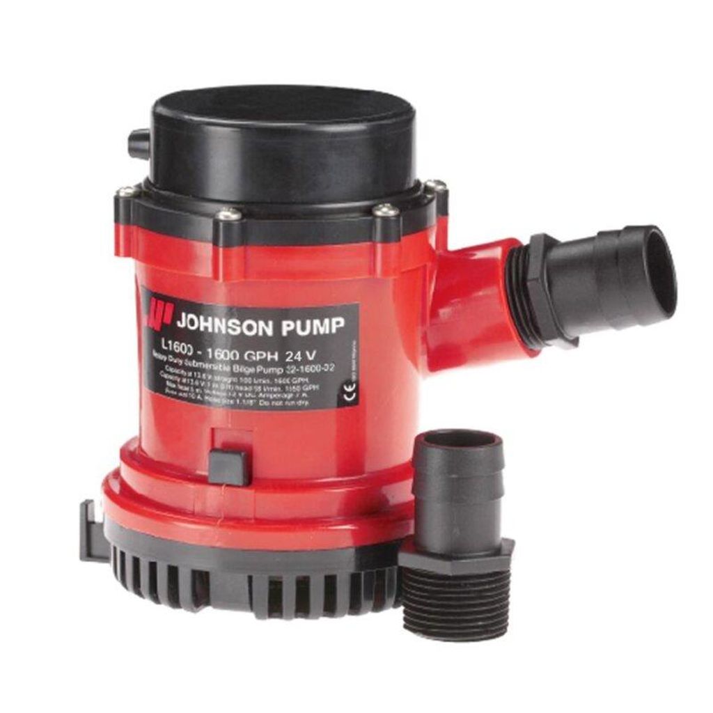 Johnson Pump Heavy Duty Serie Bilgepumpe L1600 12V & 24V 100l/min : 24V