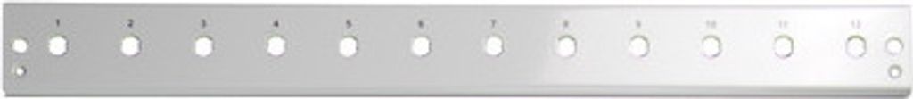 EFB-Elektronik Frontblende 24 x ST/FC (D-hole), grau Hersteller: EFB Elektronik (VSB-FP-24ST)