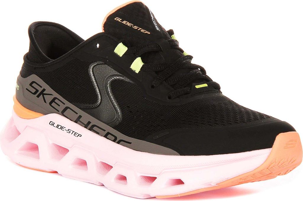 Skechers Glide-Step Altus in Schwarz Pink – 5 UK - 38 EU - Produktbild 