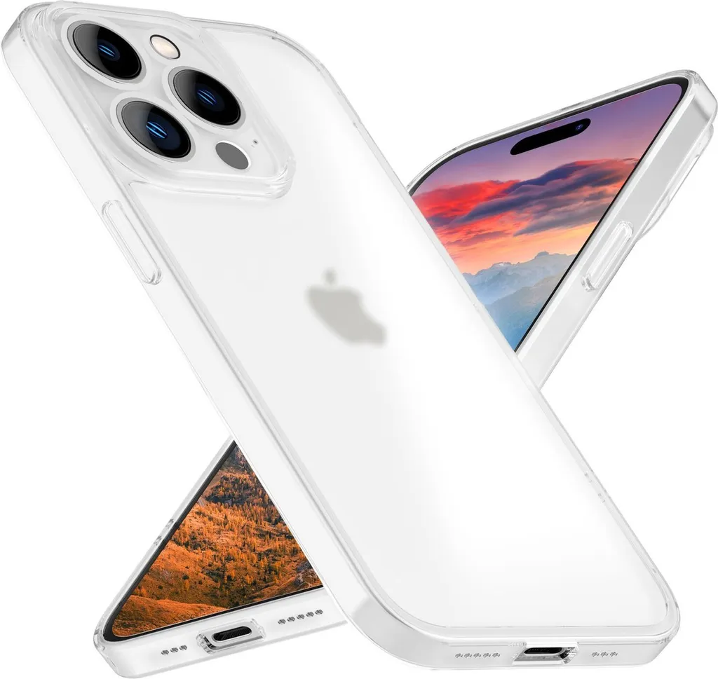 Offerta Cover iPhone 15 Pro 0.3 mm Slim Case Bianco Opaco