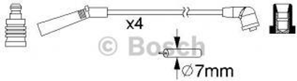 Bosch Zündleitungssatz 0 986 357 157