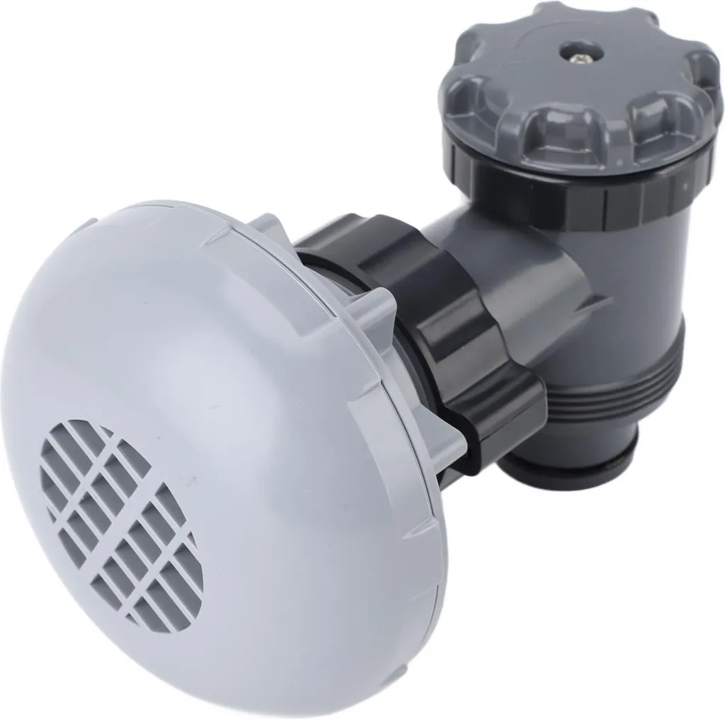 Filtre d'entrée et sortie de piscine Vanne à piston ABS grise P6H1317