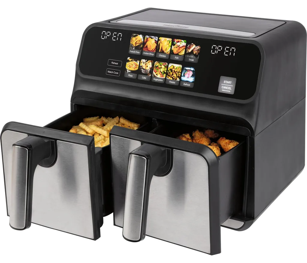 Friteuse double compartiment 8L pour cuisiner deux plats simultanément - 11