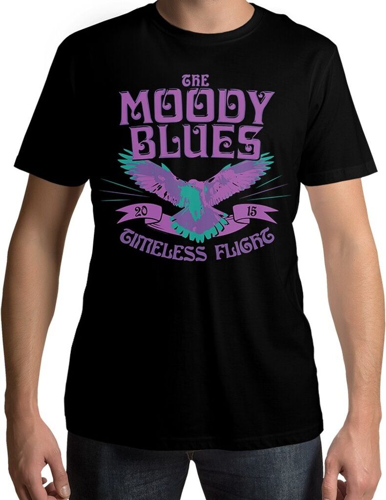 The Moody Blues - "Timeless Flight" T-Shirt für Herren/Damen Uni RO4016 (M) (Schwarz)