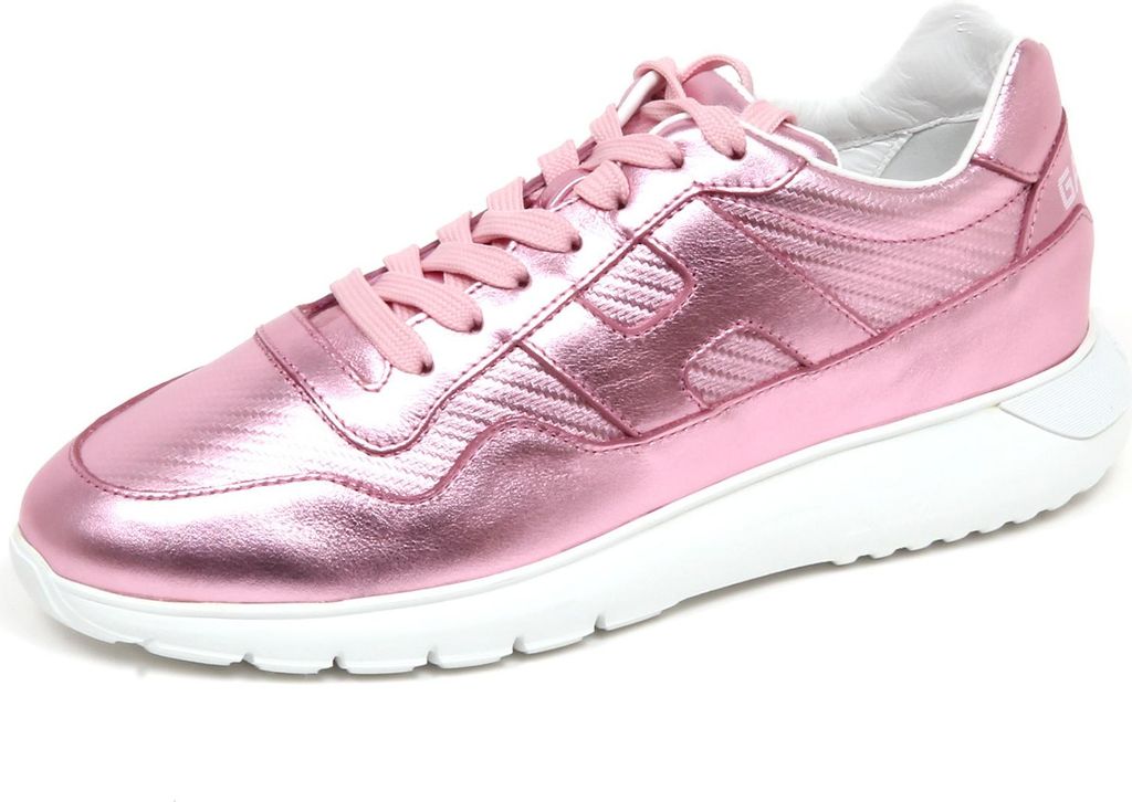 F7004 sneaker donna rosa Metall HOGAN H371 GALAXY LOVE scarpe Schuh Frau