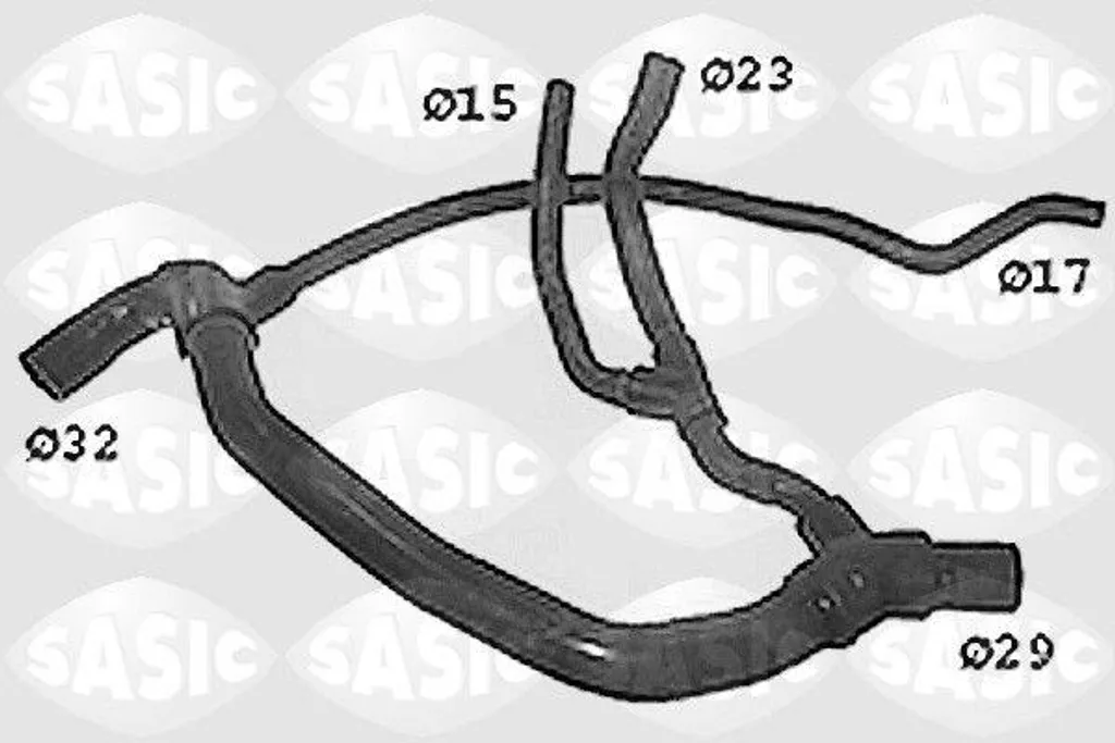 Durite supérieure radiateur SASIC 7700414122 pour Clio & Kangoo moteur