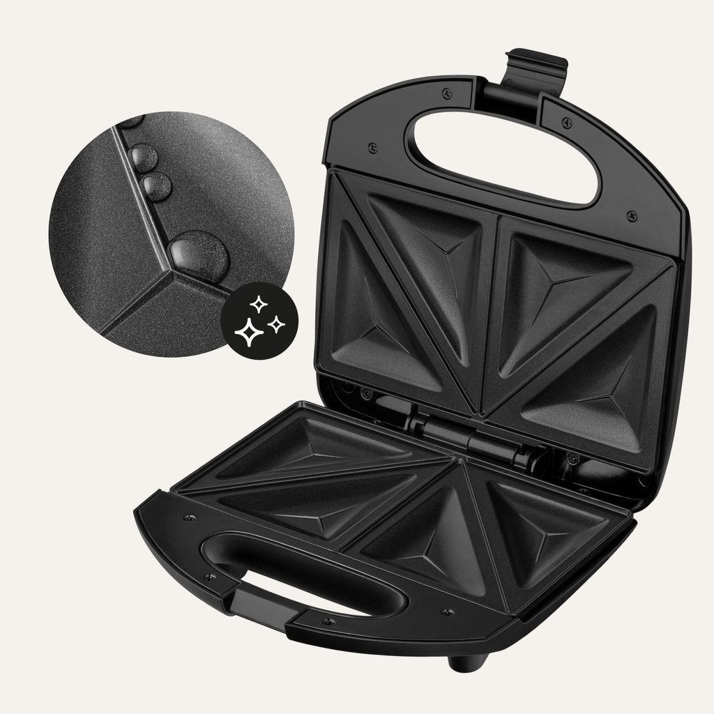 Zeegma Rotee Base Sandwichmaker 750 W LED-Leuchtanzeigen Produktbild 8