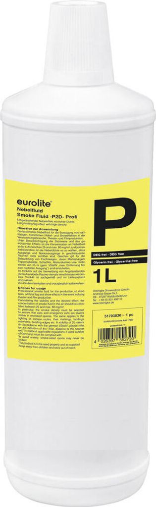 EUROLITE SMOKEFLUID -P2D- Profi, 1l Nebelfluid Produktbild 