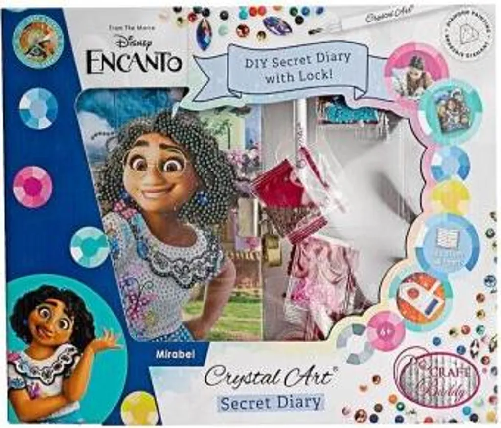 Diario incantato con mosaico di diamanti - EPEE Crystal Art Encanto 600472 - Il tuo posto per i segreti e i sogni, pieno di scintille e creatività!