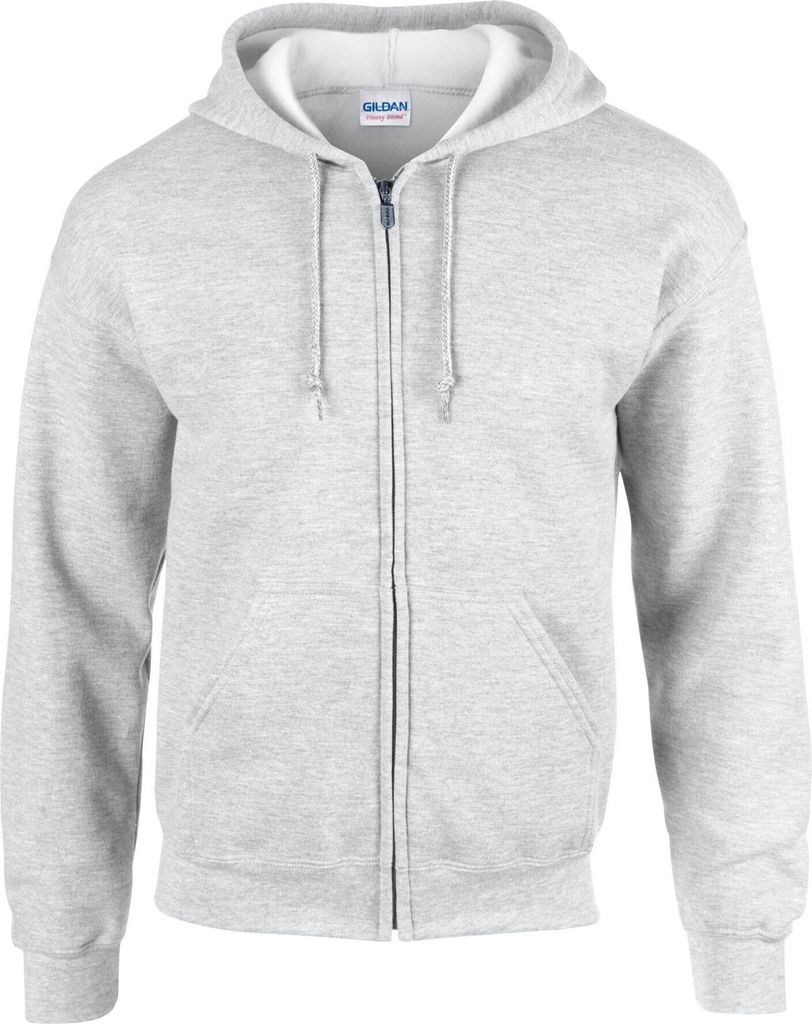 Gildan - Hoodie mit durchgehendem Reißverschluss Durchgehender Reißverschluss für Herren/Damen Uni RW10096 (M) (Asche)